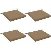 vidaXL Zitkussens SOEST 4 st 100% Polyester Taupe 40 x 40 x 5 cm