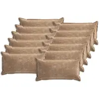 vidaXL Kussensloop 12 st HOUTEN Bruin 40 x 80 cm Chenille Stof