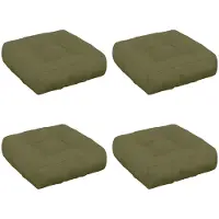 vidaXL 4-Piece Zitkussens VIANEN 4 st 100% Polyester Olijfgroen