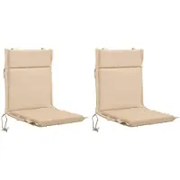 vidaXL Kussen voor lage rugstoel GEMERT 2 st 100% Polyester