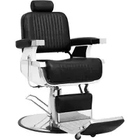 vidaXL Kappersstoel 68x69x116 cm kunstleer zwart