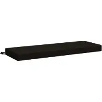 vidaXL Bankkussen SOEST 100% Polyester Zwart 100 x 40 x 8 cm