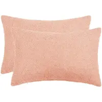 vidaXL Kussensloop 2 st HEERLEN Roze 50 x 80 cm Bouclé