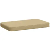 vidaXL 1-delig Bankkussen VUGHT 100% Polyester Beige 60 x 40 x 5 cm