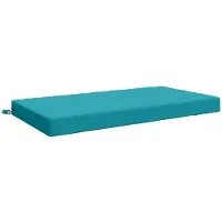 vidaXL Zitkussen SOEST 100% Polyester Turquoise 120 x 60 x 10 cm