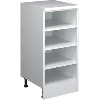 Vicco Keukenkast voor schuine wand R-Line Wit/Wit 40 cm zonder schuine zijde, open, Model 61849