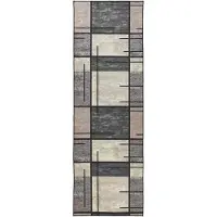 vidaXL Tapijt Runner LESAKA Bruin 50 x 200 cm Diamantvelvet