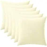 vidaXL Kussensloop 6 st HEERLEN Crèmekleurig 30 x 30 cm Polyester