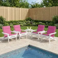 vidaXL Kussen voor lage rugstoel GEMERT 6 st 100% Polyester Roze