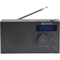 Denver DAB-51B Radio DAB+, DAB, FM USB, AUX Wekfunctie Zwart