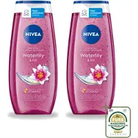 Nivea 2 x – Douchegel – Waterlily & Oil – 250 ml - Wasstrips - Douchegel - Waterlelie - Huidverzorging - Mild Reinigen - Huidcomfort