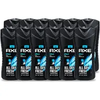 Axe 12 x - 3-in-1 Douchegel - Apollo - Sage & Cedarwoord - All Day Fresh - 400 ml - Voordeelverpakking - 12 stuks