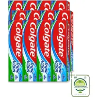 Colgate 12 x - Triple Action - Original Mint - Tandpasta - 100ml - Grootverpakking - Vaatwasstrips - Tandpasta - Gaatjesbescherming - Wittere Tanden - Frisse Adem - Mondverzorging