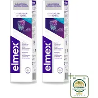 Elmex 2 x - Tandpasta - Professional Glazuur Protection - Protects Sensitive Teeth - 75 ml - Wasstrips - Tandpasta - Glazuurbescherming - Tanderosie - Tandenbescherming - Micro Protection