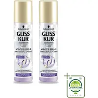 GLISS 2 x -Kur - Anti-Klit Spray - Winter Repair - Makkelijke Kambaarheid - 200 ml - Grootverpakking - Vaatwasstrips - Haarkam - Winterhaar - Keratine - Haartoevoeging - Haartoevoeging Winter