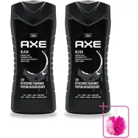 Axe 2 x – Douchegel – Black – Houtachtig & Fris - 250 ml - Bulkverpakking - Douchegel - Douchemop - Frisheid