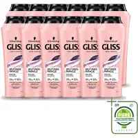 GLISS 12 x Schwarzkopf Shampoo voor beschadigd haar, "Split Hair Miracle" - 250 ml - Voordeelverpakking - 12 stuks