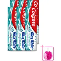 Colgate 6 x - Max White - Whitening Crystals - Tandpasta - 100ml - Bulkverpakking - Witte tanden - Douchemop - Tanden reinigen