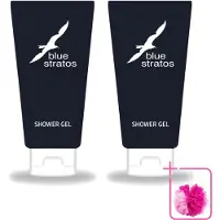 Blue Stratos 2 x - Douchegel - Verfrissende Geur - 200 ml - Bulkverpakking - Douchegel - Douchemop - Frisse start