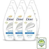 Dove 6 x – Douchegel – Hydrate – 450 ml - Grootverpakking - Vaatwasstrips - Douchegel Hydrateren - Zachte Huid - Huid Verzorgen - Mild Reinigen - Droge Huid