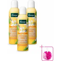 Kneipp 3 x - Douche schuim - Morning Kiss - Oranjebloesem - 200 ml - Bulkverpakking - Douche foam - Douchemop - Ochtendritueel