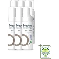 Neutral 6 x – Gezichtsreiniging – Face Wash 0% Parfumvrij – 150 ml - Grootverpakking - Vaatwasstrips - Gezichtsreiniger - Huidverzorging - Gevoelige Huid - Milde Reiniging - Crème Verwijderen