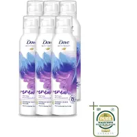 Dove 6 x – Douche- & Scheerschuim – Bath Therapy Renew – 200 ml - Wasstrips - Douche En Scheerschuim - Huidvernieuwing - Pro-peptide - Huidverzorging - Scheren Onder De Douche