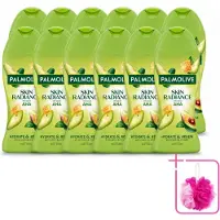 Palmolive 12 x – Douchegel – Skin Radiance Avocado Honey – 250 ml - Bulkverpakking - Douchegel - Douchemop - Exfoliatie