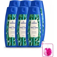 Melkmeisje 6 x – Douchegel – Aloe Vera – Zacht Huidgevoel – 300 ml - Bulkverpakking - Bad en douche crème - Douchemop - Melkproteïnen
