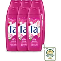 Fa 6 x - Pink Passion - Douchegel - Roze Roos - 250 ml - Wasstrips - Douchegel Roze Roos - Roze Roos Geur - Douchegel Voor Huid - Huid Verzorging - Verfrissende Douchegel
