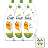 Dove 6 x Care By Nature - Uplifting - Douchegel - Mangoboter & Almond Extract - 225 ml - Wasstrips - Douchegel - Huidverzorging - Opwekkende Douchegel - Hydraterende Douchegel - Mangoboter