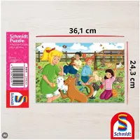 Schmidt 56541 Bibi Blocksberg, dierenpension, kinderpuzzel, 100 stukjes