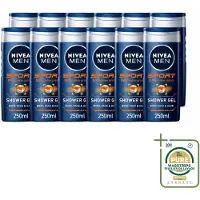 Nivea 12 x MEN – Douchegel – Sport – 250 ml - Wasstrips - Sportdouchegel - Fris Na Sporten - Verkoelend Na Inspanning - Sportgeur - Huid En Haar Verzorging