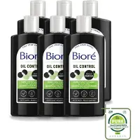 Bioré 6 x – Houtskool Reinigingsgel – Gezichtsreiniger – 200 ml - Grootverpakking - Vaatwasstrips - Gezichtsreiniger - Houtskool - Diepe Reiniging - Vet Huid - Gecombineerde Huid
