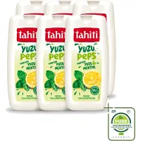 Tahiti 6 x – Douchegel – Yuzu Peps Yuzu & Munt - 250 ml - Grootverpakking - Vaatwasstrips - Douchegel Yuzu Munt - Frisse Douchegel - Yuzu En Munt - Energieke Douchegel - Verkoelende Douchegel