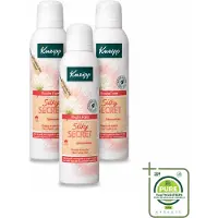 Kneipp 3 x - Douche schuim - Silky Secret - Zijdeboombloesem - 200 ml - Grootverpakking - Vaatwasstrips - Douche Foam - Zijde - Bloemige Geur - Natuurlijke Melkproteïnen - Schuim