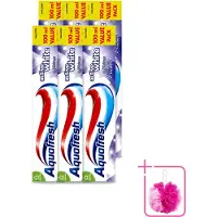 Aquafresh 6 x - Tandpasta - Whitening - Stralend Witte Tanden - 100 ml - Bulkverpakking - Tandpasta - Douchemop - Witte tanden