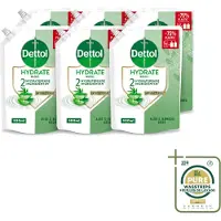 Dettol 6 x - Handzeep Navulling - Hydrate - Aloë Vera & Bamboe - 500 ml - Wasstrips - Handzeep Navulling - Handzeep Hydrate - Handzeep Aloë Vera - Handzeep Bamboe - Handzeep Antibacterieel