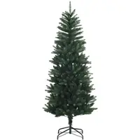 vidaXL Artificial Hinged Christmas Tree 120 cm PE en PVC Groen