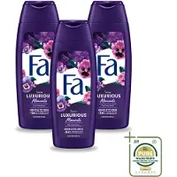 Fa 3 x - Luxurious Moments - Douchecrème - Roze Viooltjes - 250 ml - Wasstrips - Douchecrème - Roze Viooltjes - Luxe Douchecrème - Huidverzorging - Geur Van Roze Viooltjes