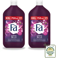 Fa 2 x - Mystic Moments - Bad- & Douchegel - Passiebloem - 750 ml - Wasstrips - Bad En Douchegel - Passiebloem - Sheaboter - Hydratatie - Verzorging