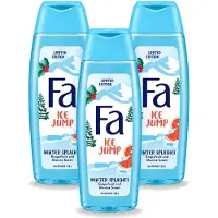 Fa 3 x - Douchegel - Winter Splashes Ice Jump - Frisse Geur & Verfrissing - Verzorgend - 250 ml - Voordeelverpakking - 3 stuks