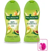 Palmolive 2 x – Douchegel – Skin Radiance Avocado Honey – 250 ml - Bulkverpakking - Douchegel - Douchemop - Exfoliatie
