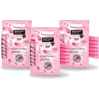 Sence 3 x – Wegwerpscheermes – Glad Scheren – Comfort Grip – 6 Wegwerpscheermes - Voordeelverpakking - 3 stuks