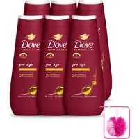 Dove 6 x – Douchegel – Pro Age Body Wash – 400 ml - Bulkverpakking - Douchegel voor rijpere huid - Douchemop - Huidverzorging