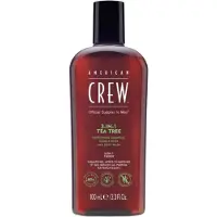 American Crew Tea Tree 3-in-1 Shampoo, Conditioner En Douchegel 100 ml