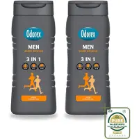 Odorex 2 x – Douchegel – For Men Sport Refresh – 300 ml - Wasstrips - Douchegel Voor Mannen - Sportgeur - Frisheid - Verfrissend - Schuim
