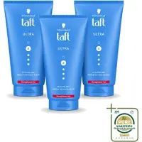 Taft 3 x - Ultra 4 - Styling Gel - Stevige fixatie - 150 ml - Wasstrips - Haargel - Stevige Fixatie - Haartype - Haarkleur - Haartype