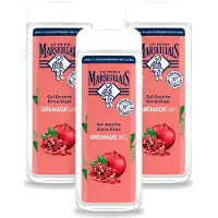 Le Petit Marseillais 3 x – Douchegel – Grenade Bio – 400 ml - Voordeelverpakking - 3 stuks