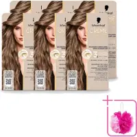 Schwarzkopf 6 x - Haarkleuring - Creme Supreme 7-16 - Cool Donker Asblond - 245g - Bulkverpakking - Koele asblond - Douchemop - Donker asblond